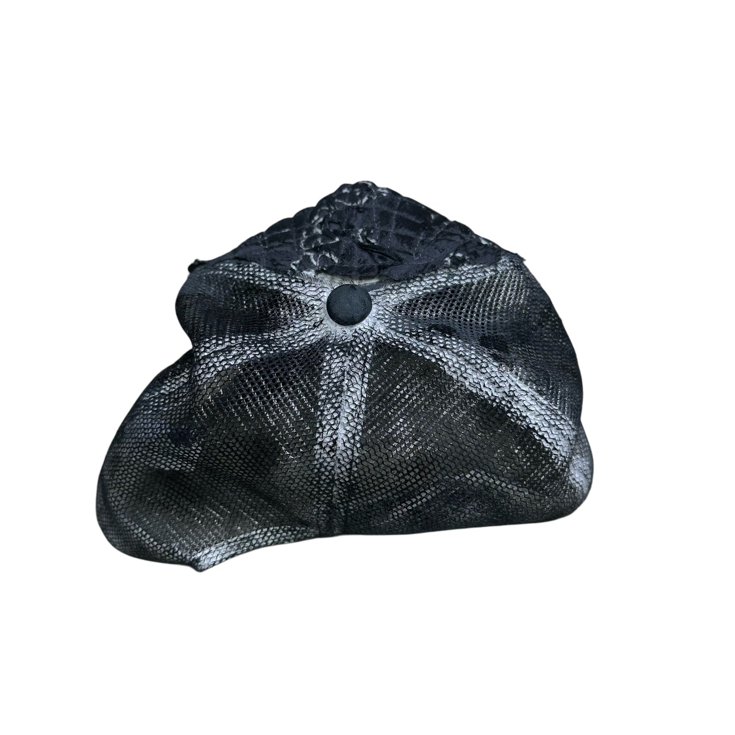 GREY BANDANNA PAINTED SPIKE TRUCKER HAT