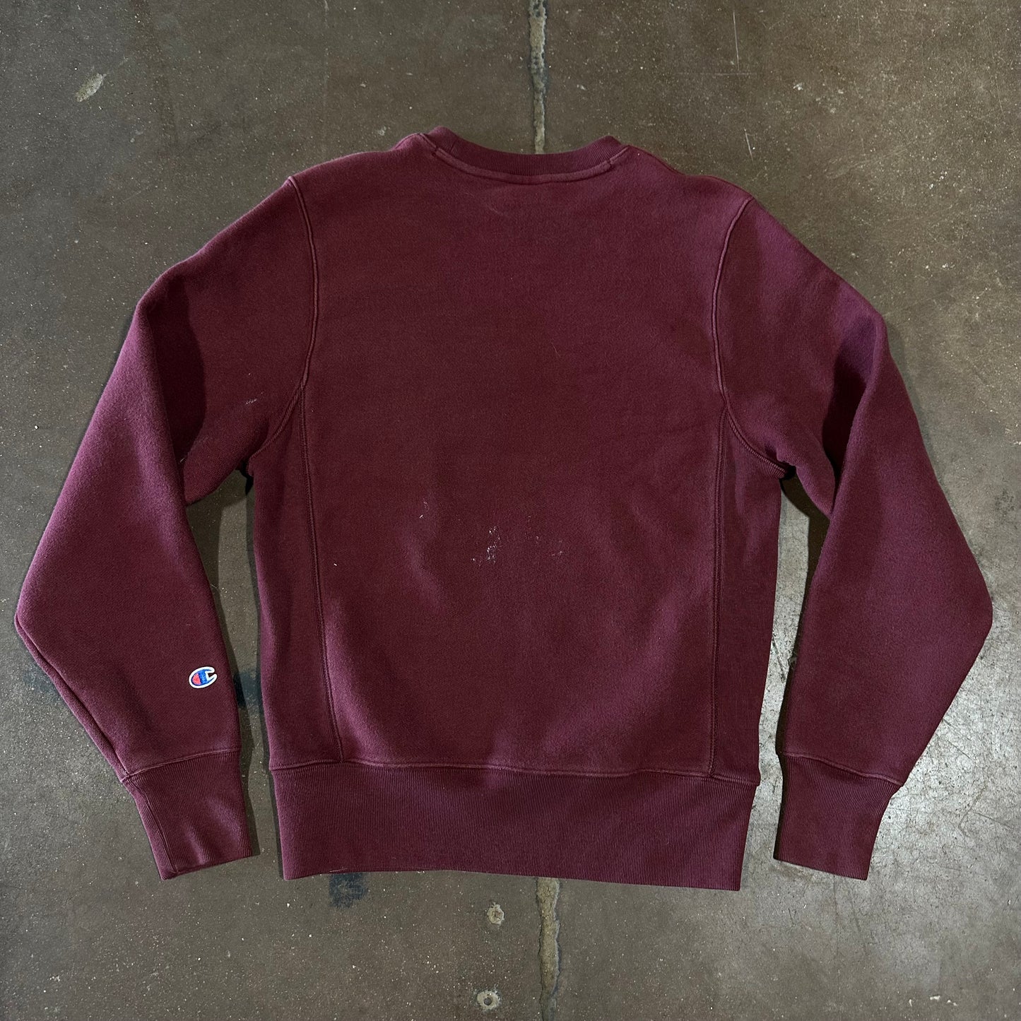 DARK RED REHAB IS FOR QUITTERS REVERSE WEAVE CREWNECK