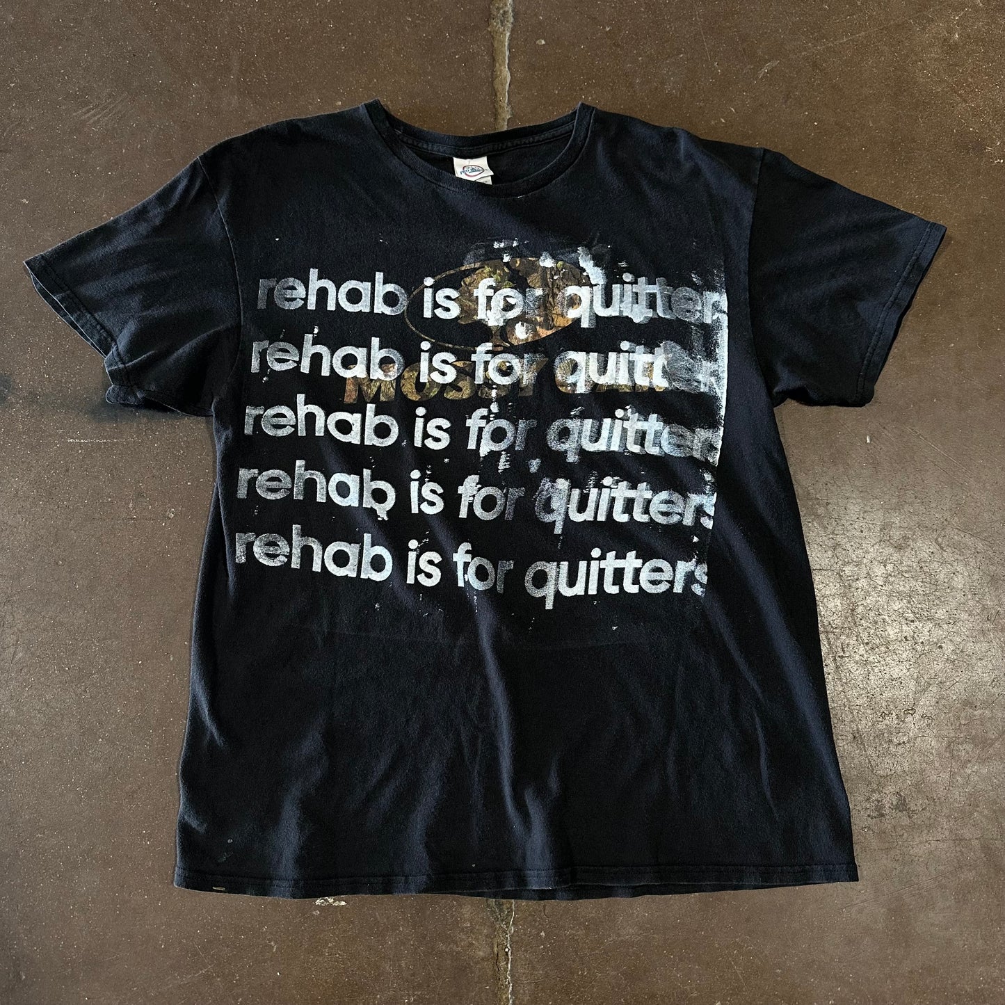 CAMO LOGO REHAB IS GOR QUITTERS TEE