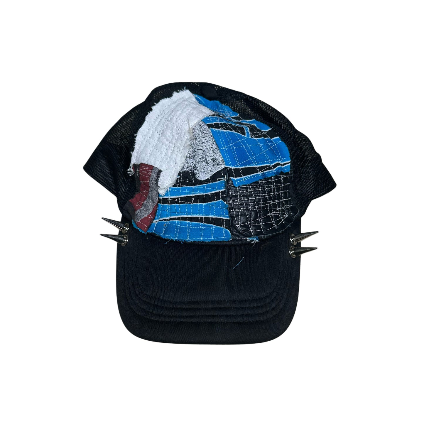 BLUE TRIBAL PATCHWORK HAT