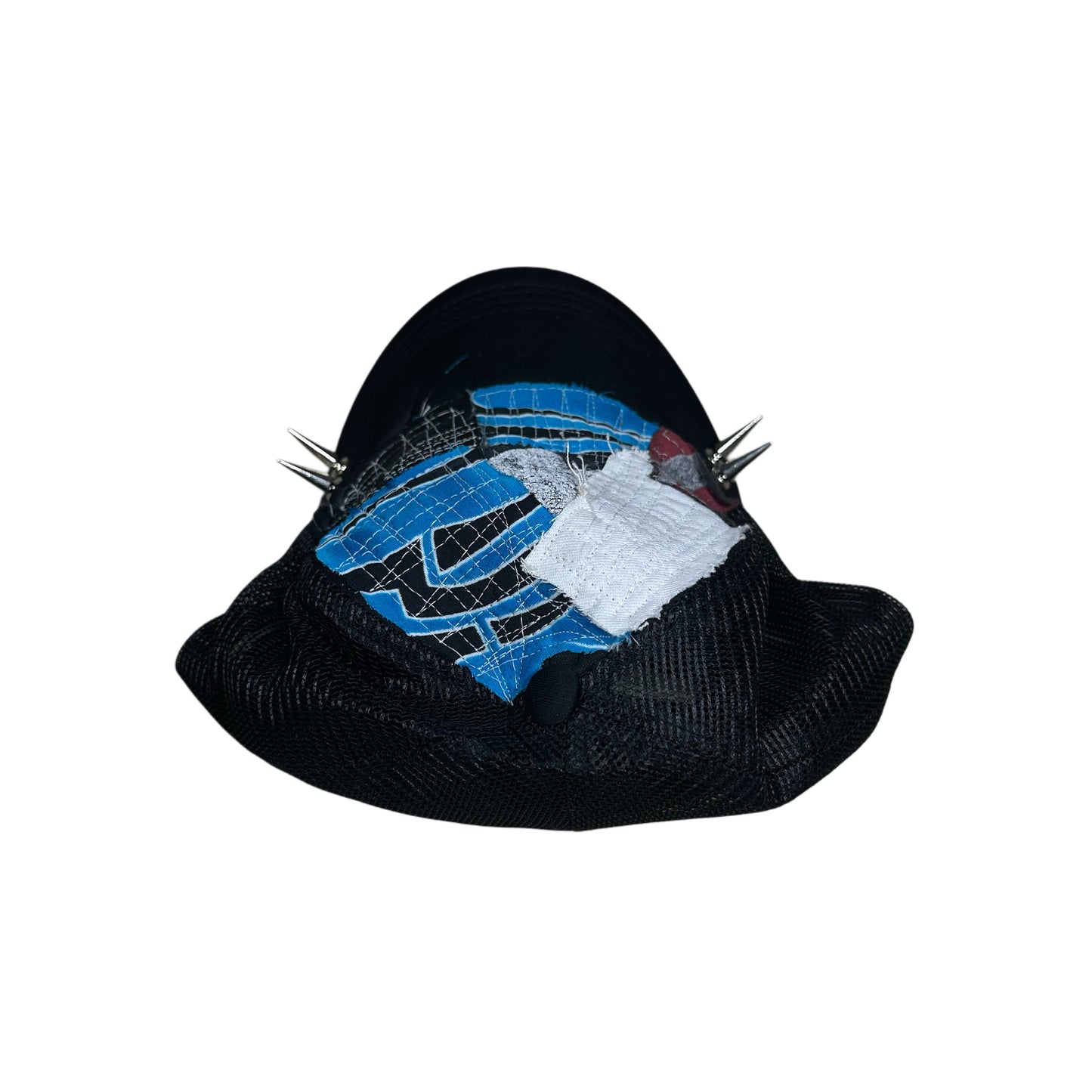BLUE TRIBAL PATCHWORK HAT