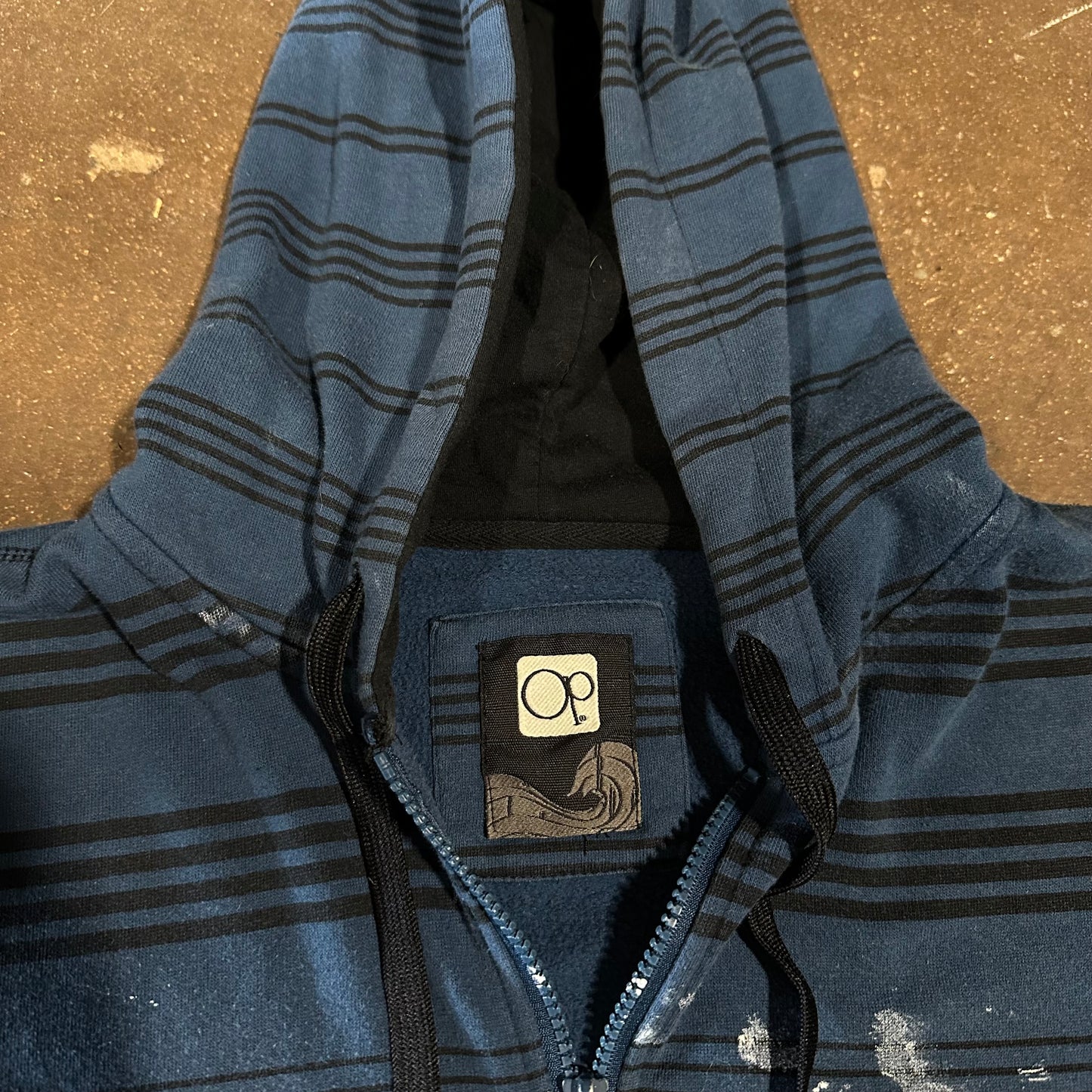 BLUE STRIPE REHAB IS FOR QUITTERS ZIP UP