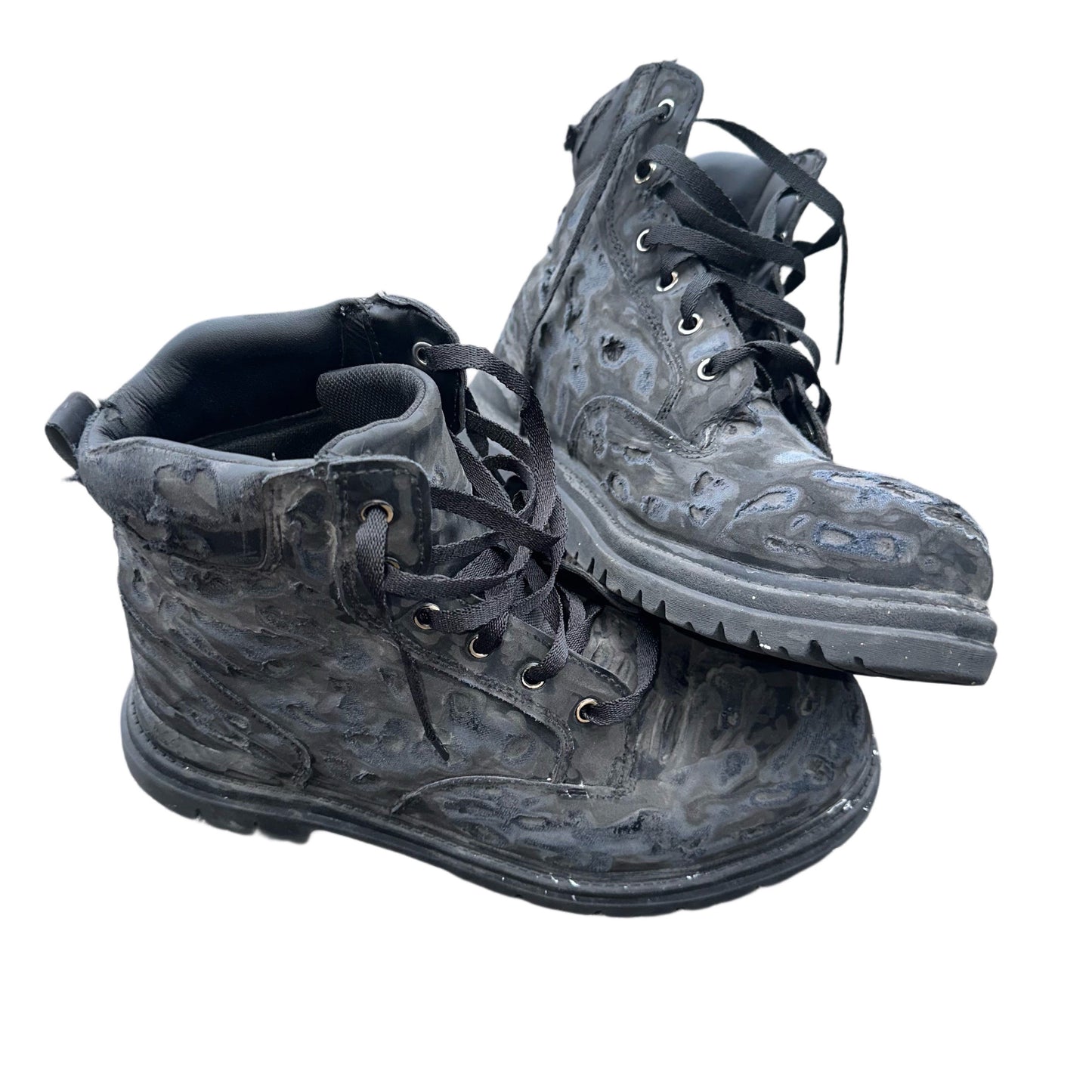 BLACK ZOMBIE BOOTS