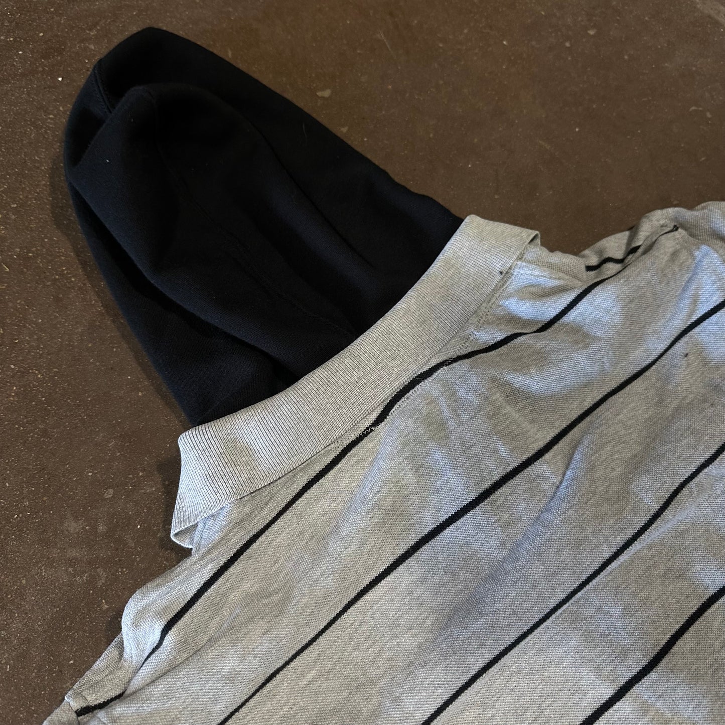 HYBRID POLO ZIP UP HOODIE