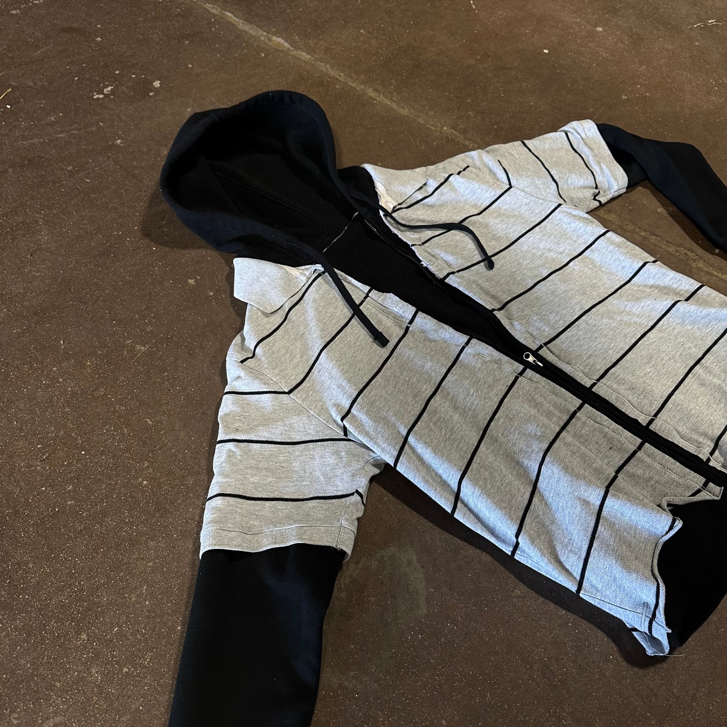 HYBRID POLO ZIP UP HOODIE