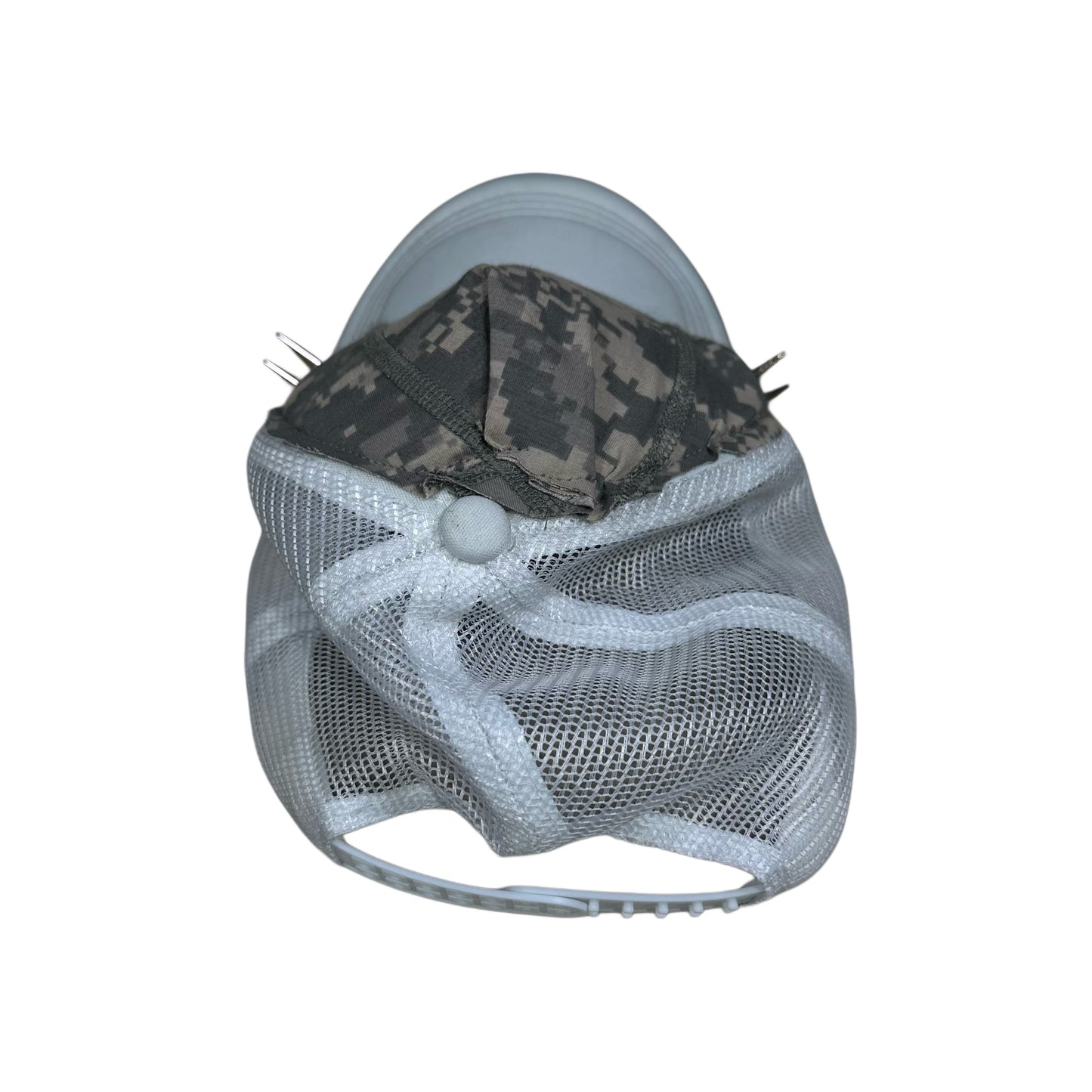 DIGITAL CAMO WHITE SPIKE TRUCKER HAT