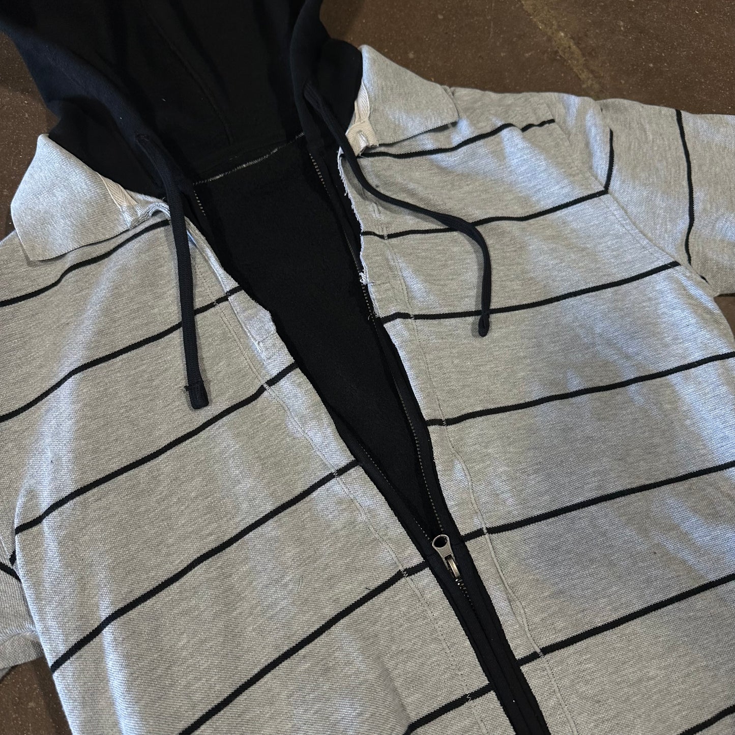 HYBRID POLO ZIP UP HOODIE