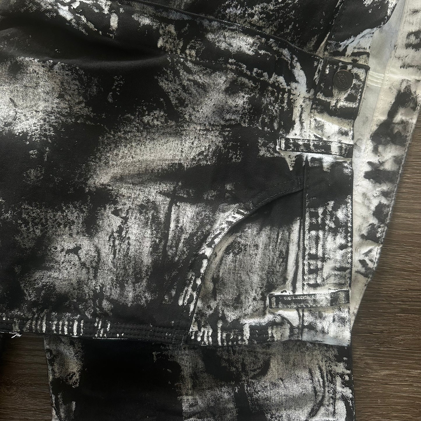 WHITE PAINTED DICKIES PANTS