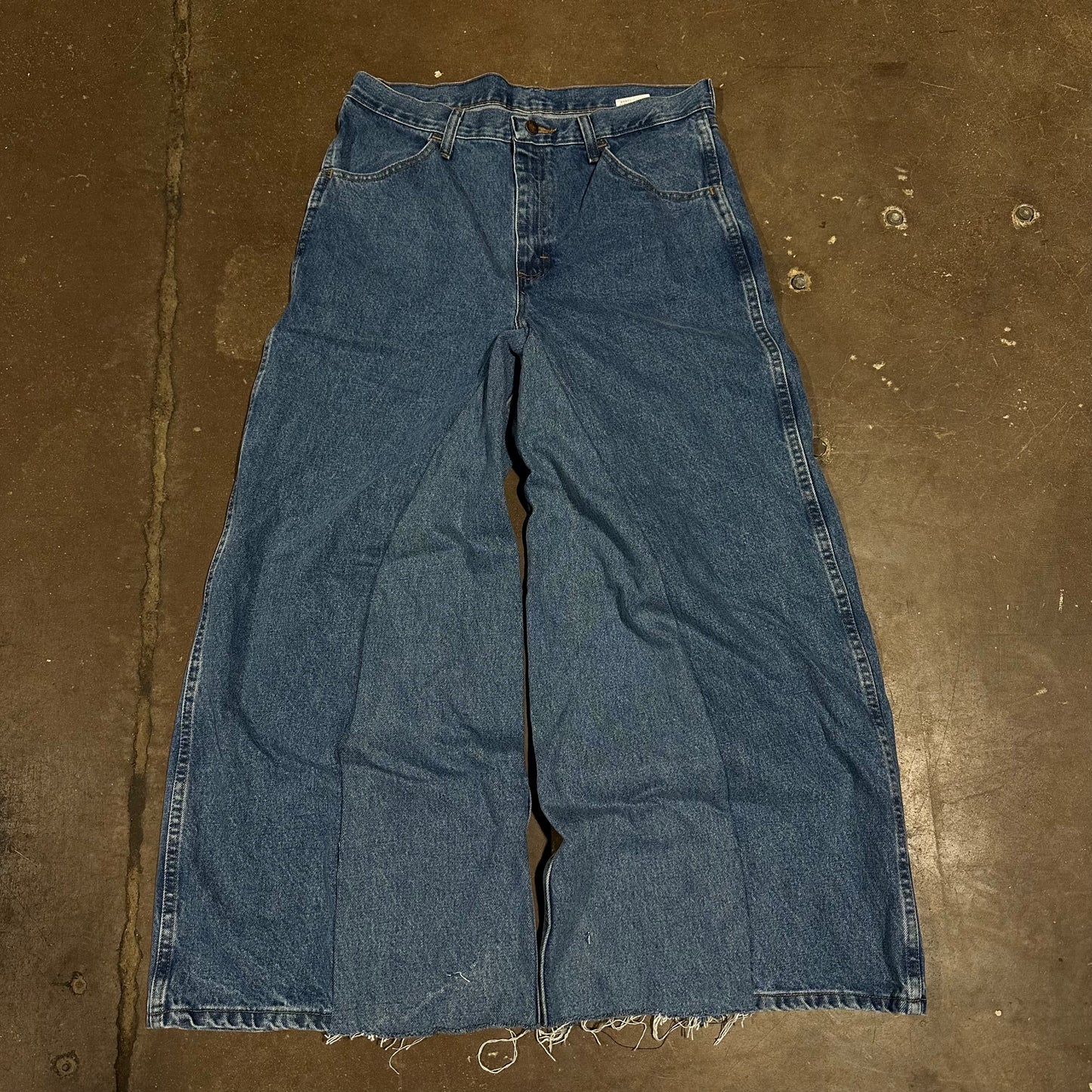 BLUE WIDE LEG XTRA BAGGY JEANS