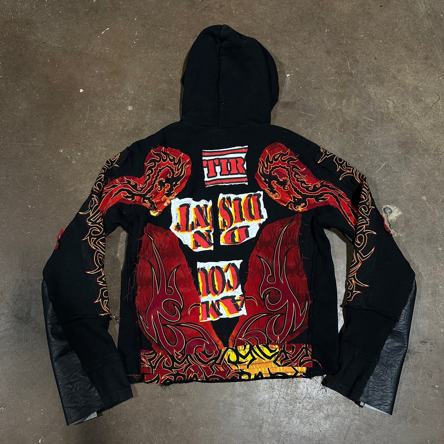 “RED” TRIBAL SKULL HOODIE