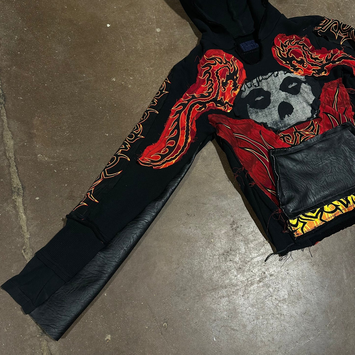 “RED” TRIBAL SKULL HOODIE