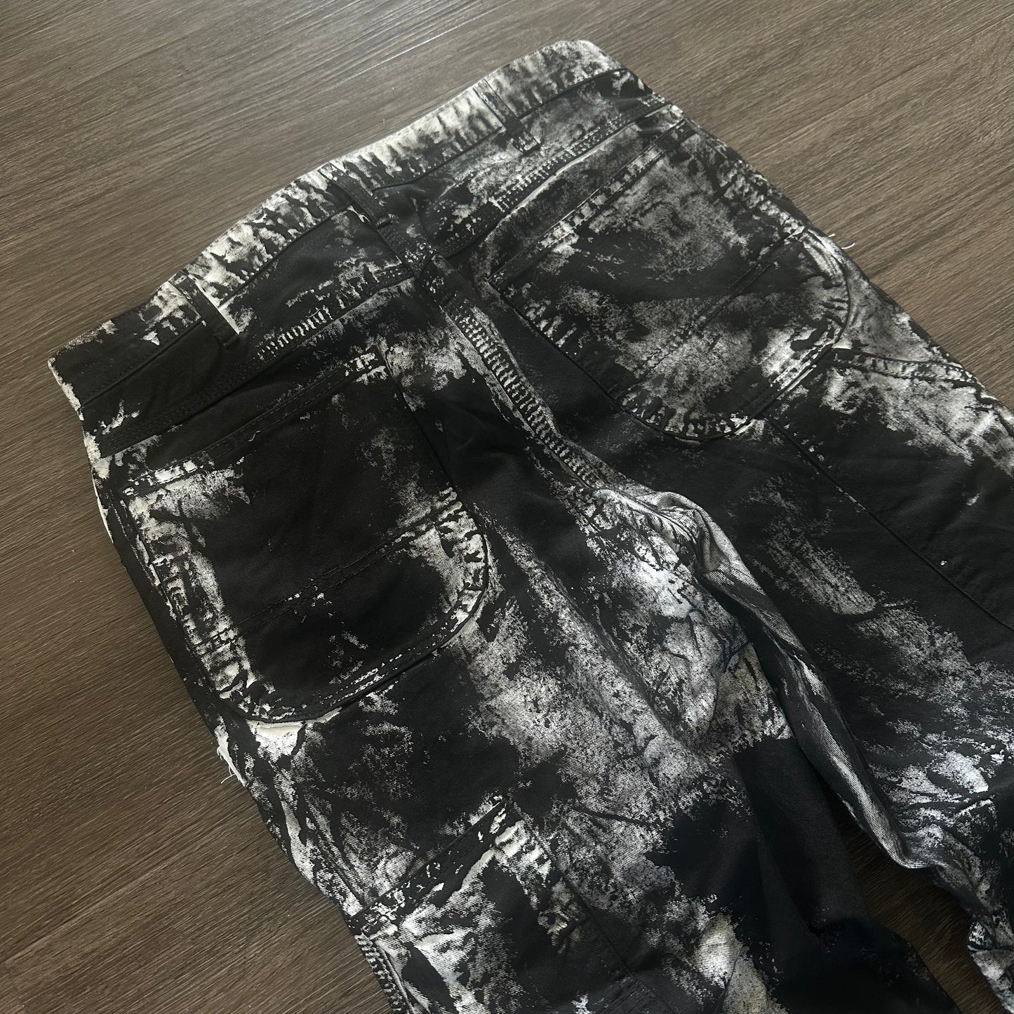 WHITE PAINTED DICKIES PANTS