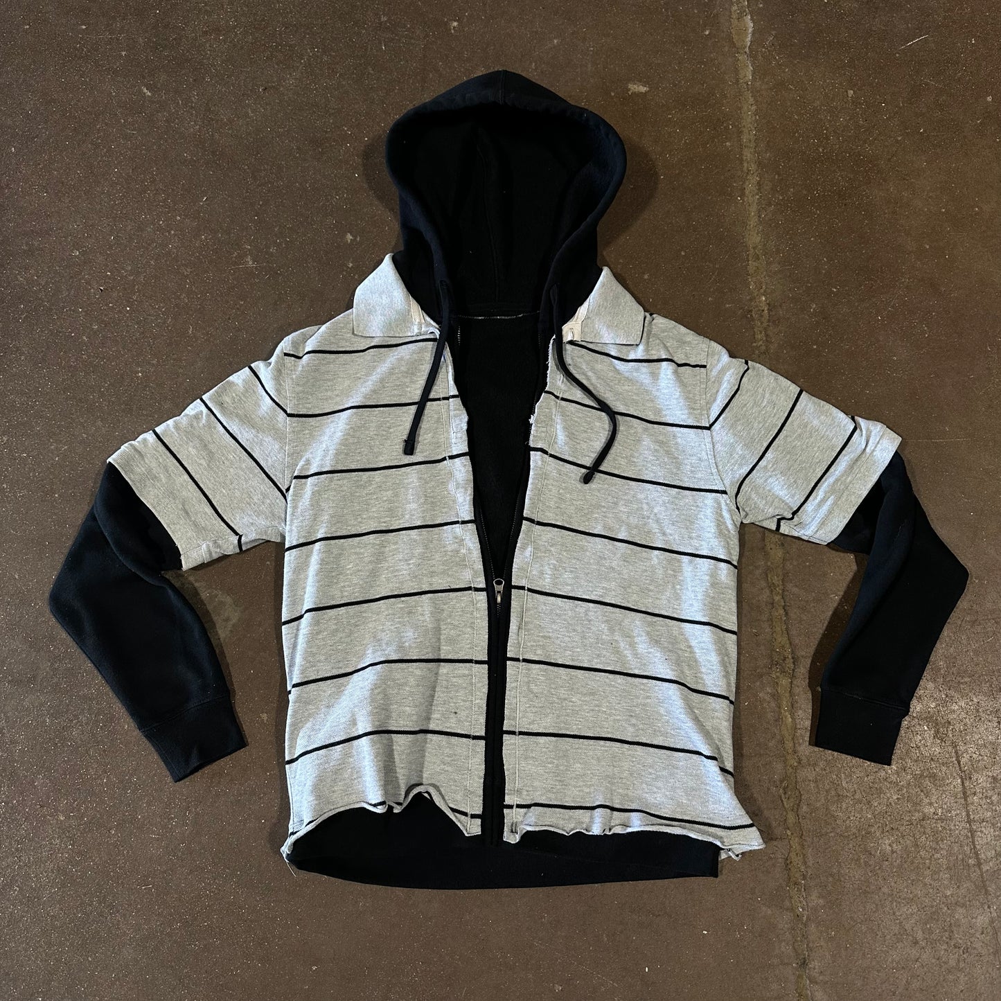 HYBRID POLO ZIP UP HOODIE