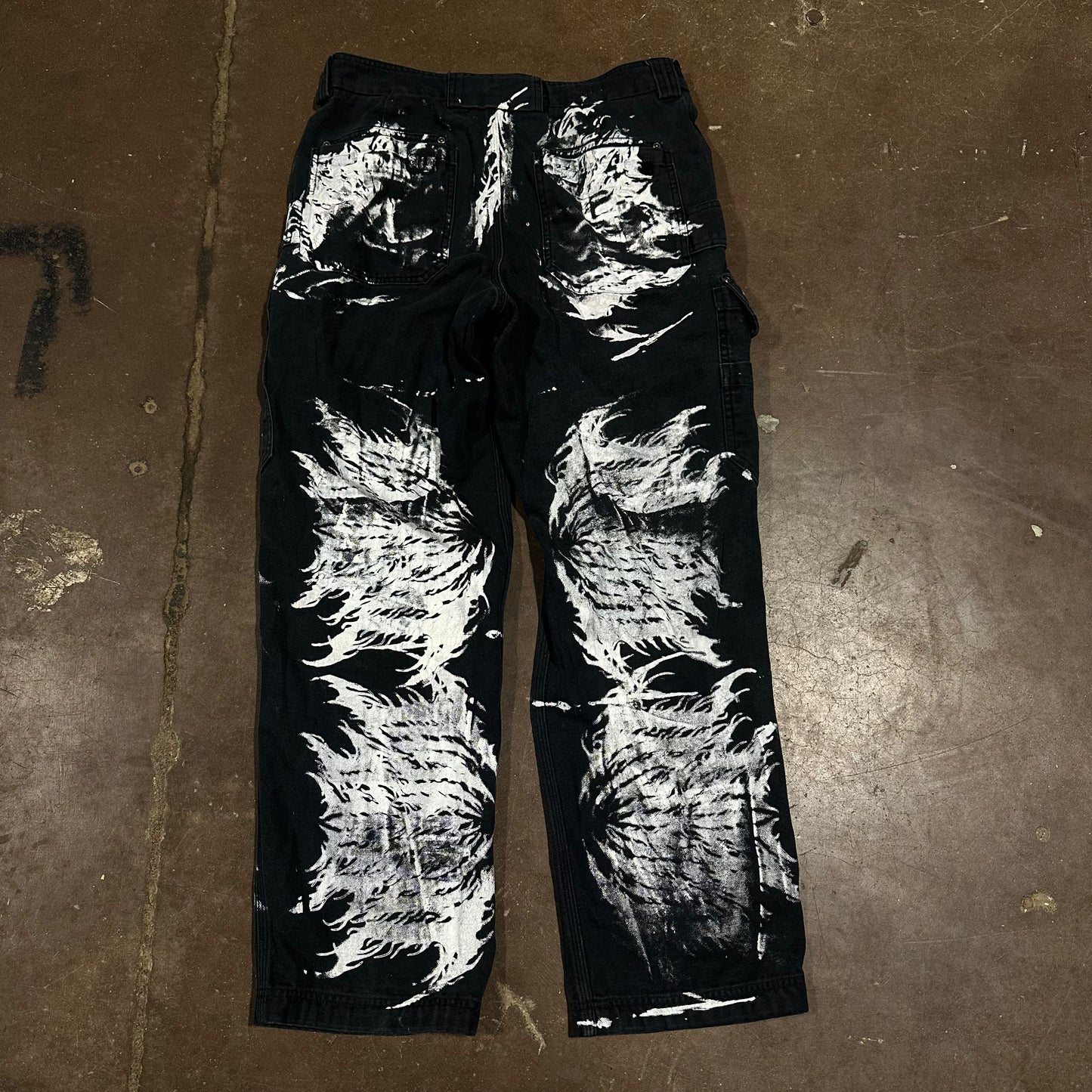 METAL LOGO CARGO WORK PANTS