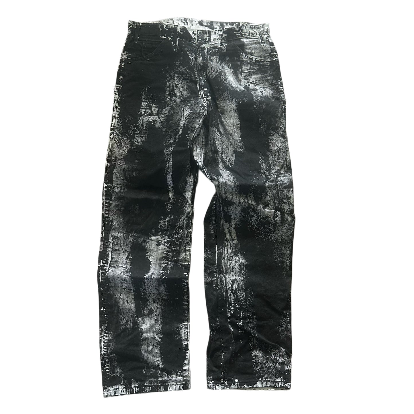 WHITE PAINTED DICKIES PANTS