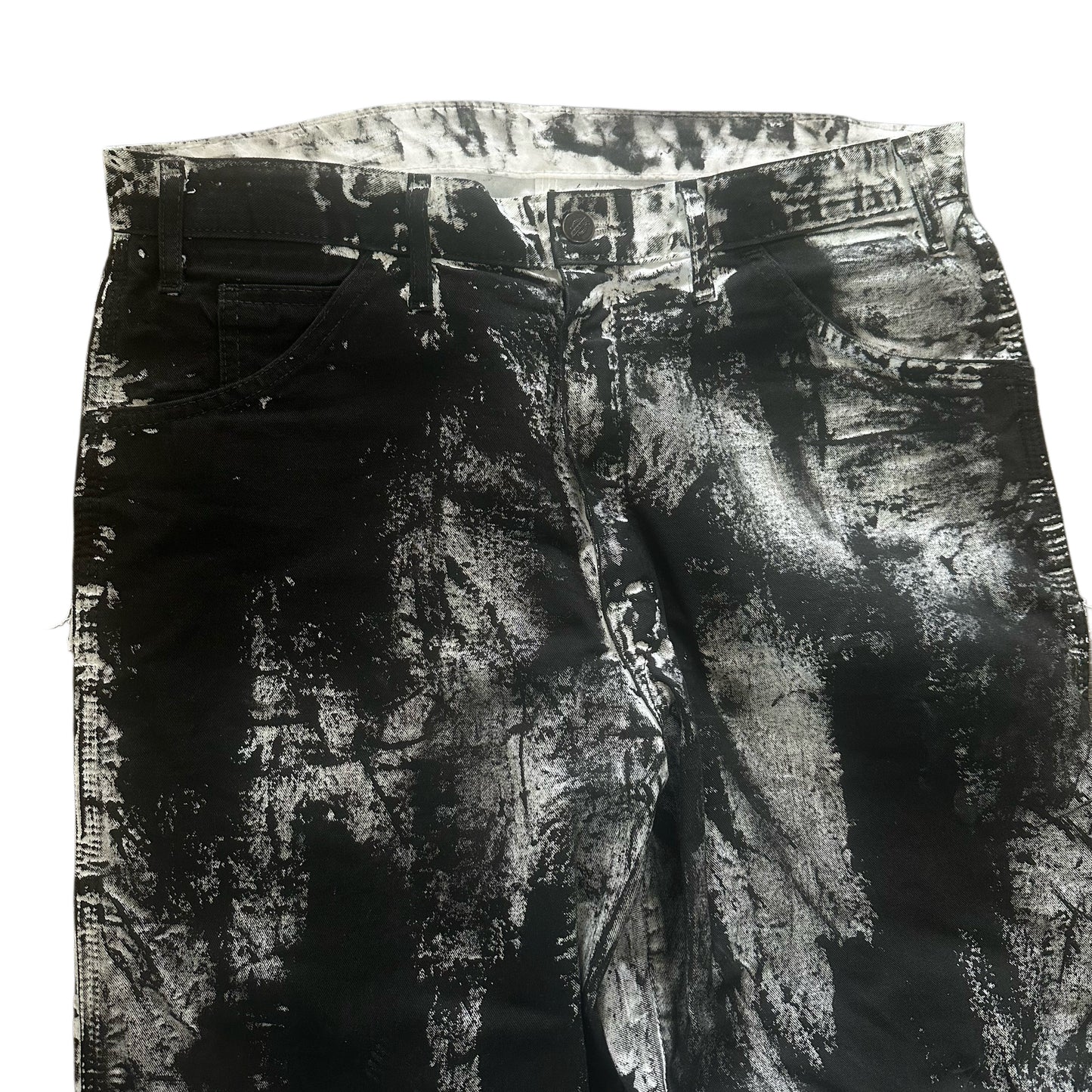 WHITE PAINTED DICKIES PANTS