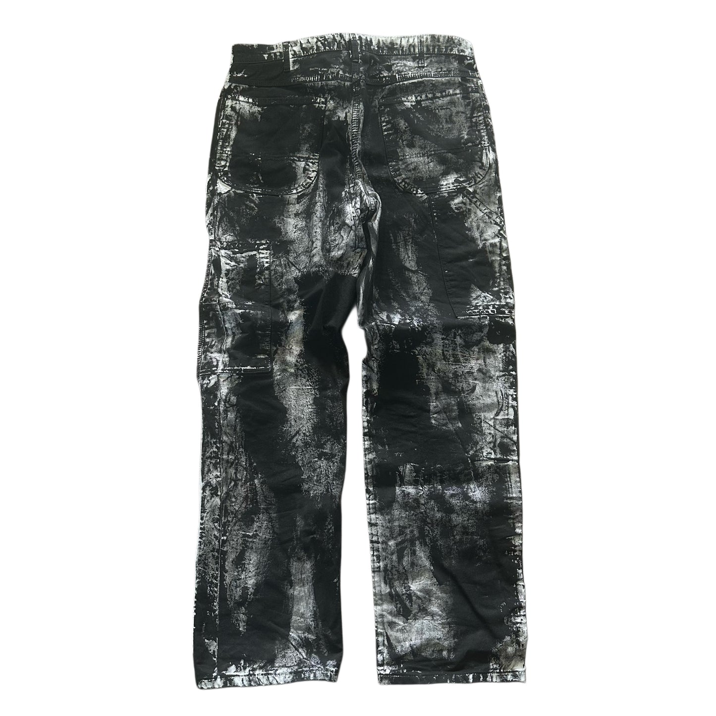 WHITE PAINTED DICKIES PANTS