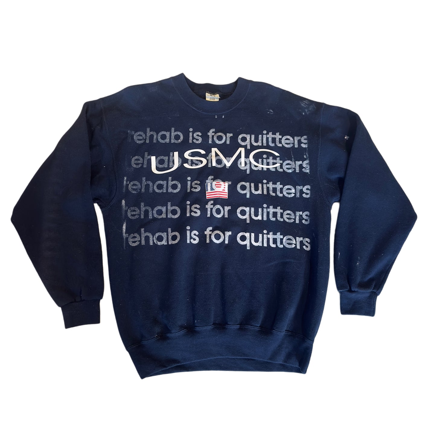 MILITARY REHAB IS FOR QUITTERS CREWNECK