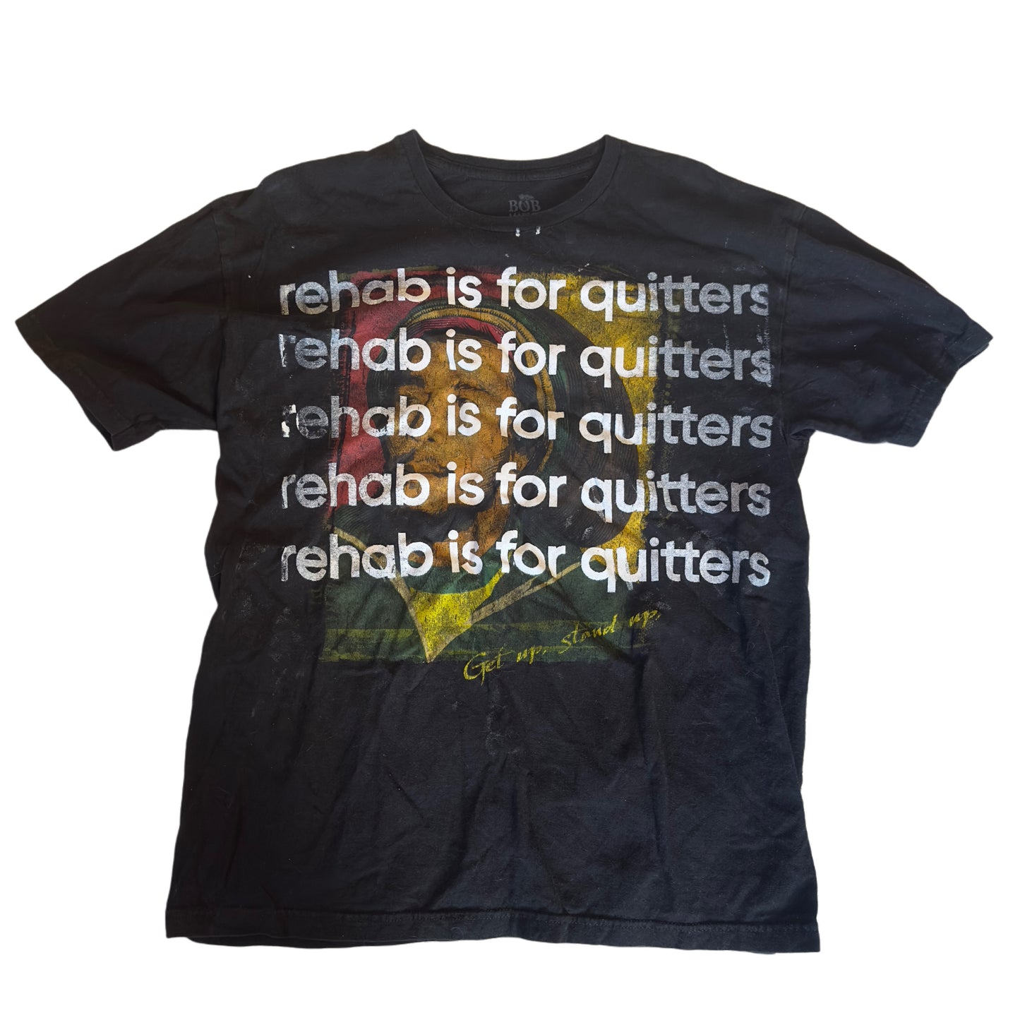 BOB MARLEY REHAB IS FOR QUITTERS TEE