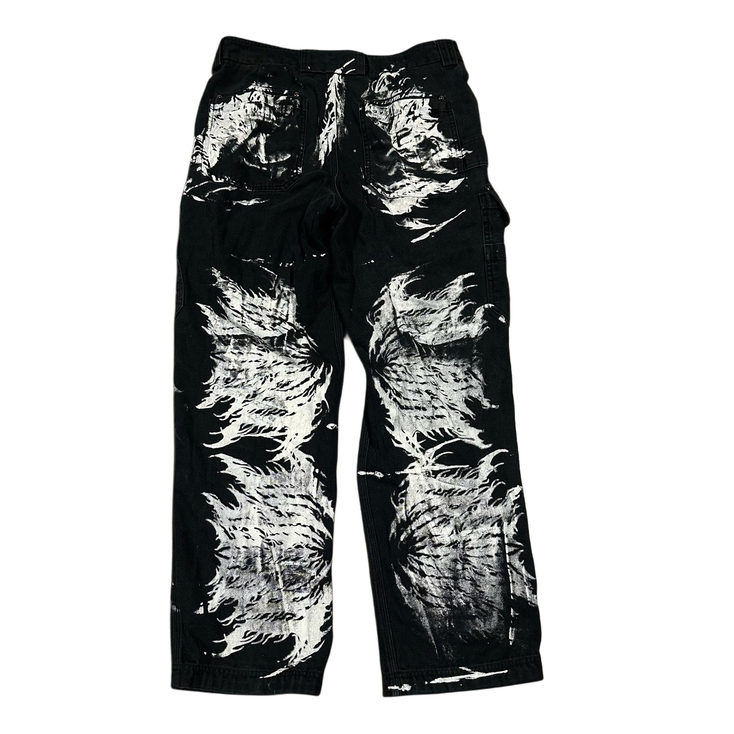 METAL LOGO CARGO WORK PANTS