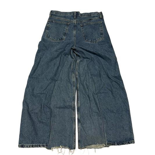 BLUE WIDE LEG XTRA BAGGY JEANS