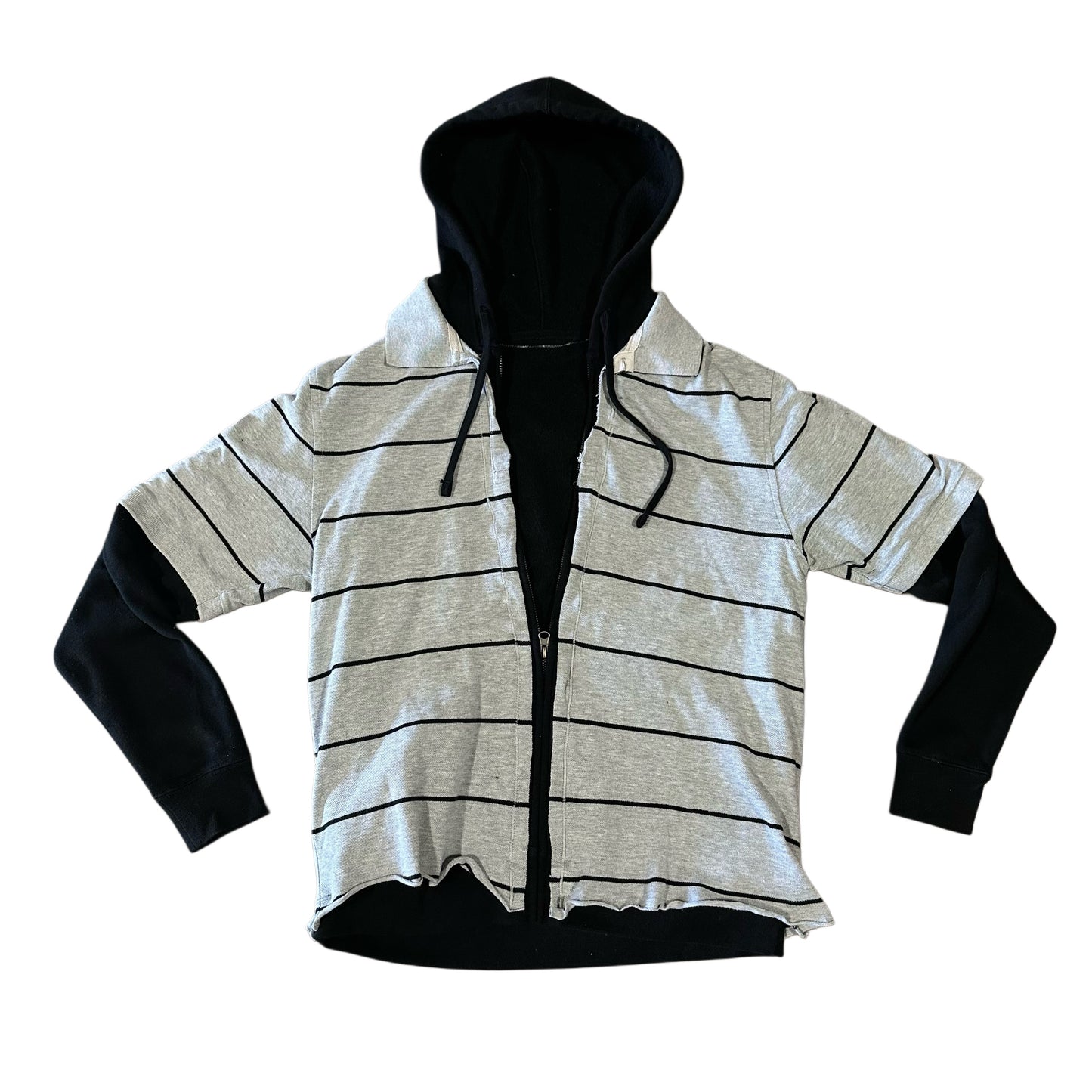 HYBRID POLO ZIP UP HOODIE
