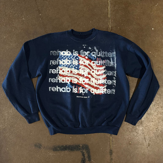 VINTAGE WISCO DELLS REHAB IS FOR QUITTERS CREWNECK