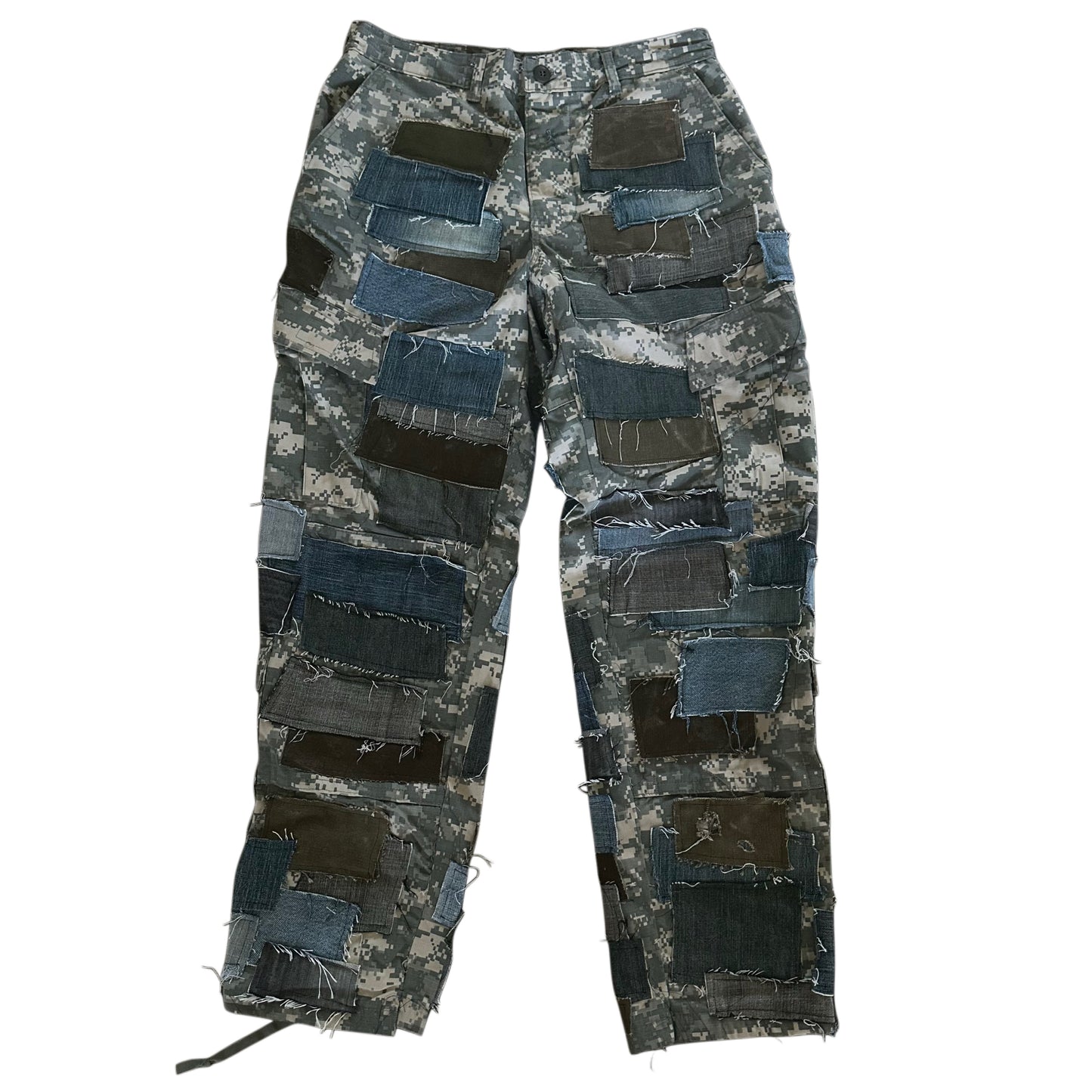 PATCHWORK MULTI CAMO PANTS