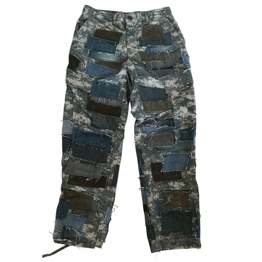 PATCHWORK MULTI CAMO PANTS