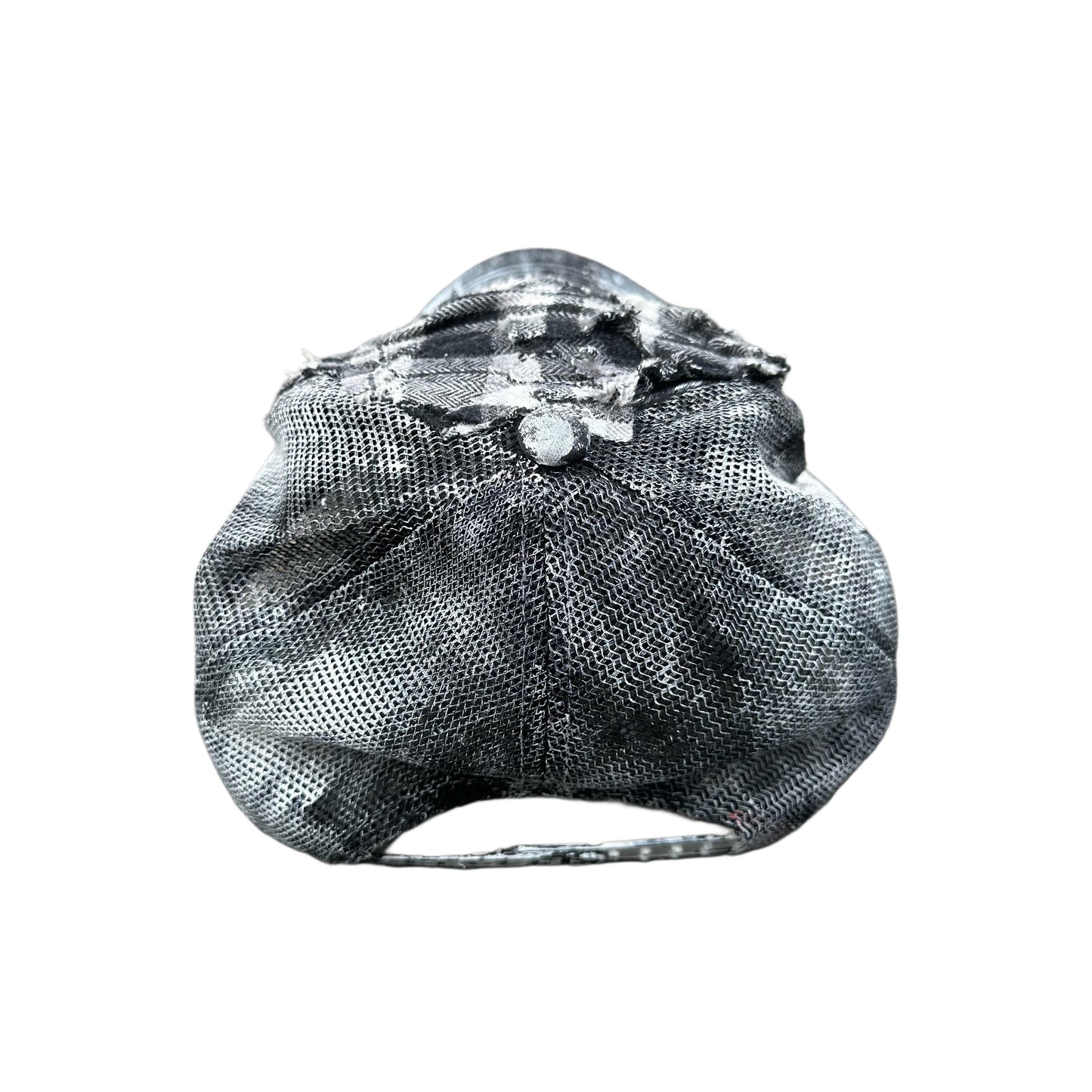 Black and white spike flannel hat