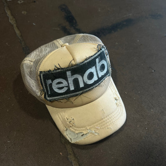 REHAB TAN DISTRESSED HAT