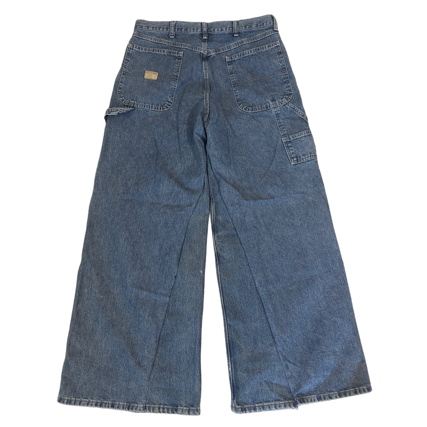 SUPER BAGGY FLARED BLUE CARPENTER JEANS