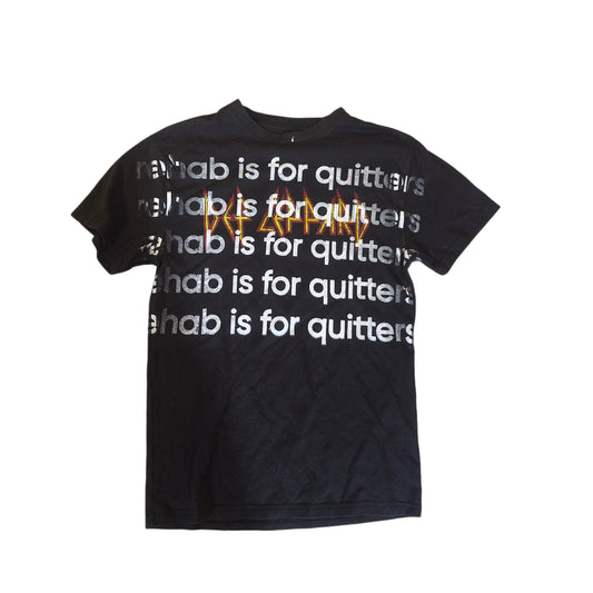 REHAB IS FOR QUITTERS DEF LEPPARD TEE