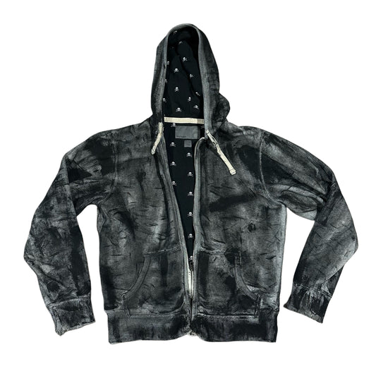 PAINTED SKULL ZIP HOODIE
