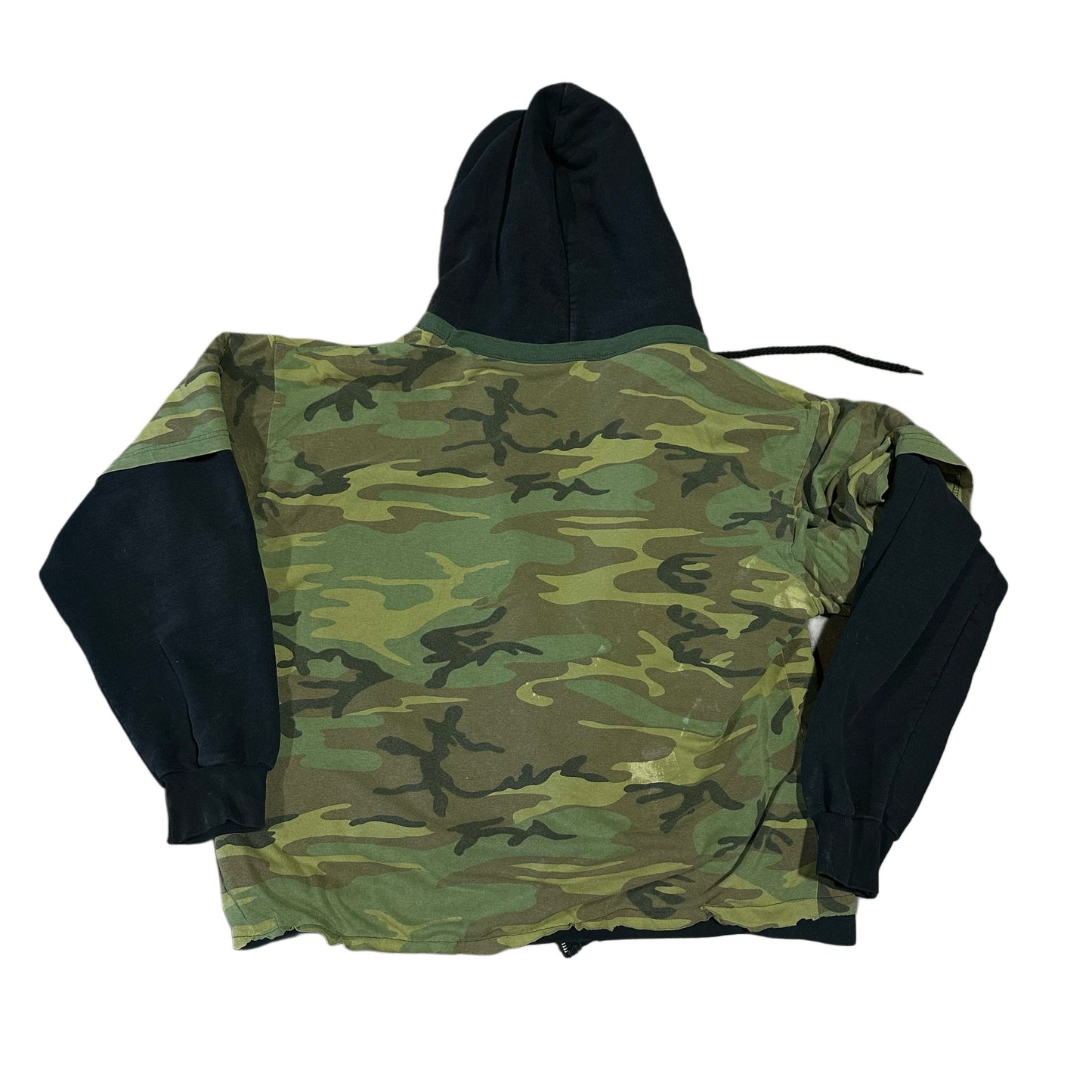 CAMO SHORT SLEEVE ZIP UP JACKET