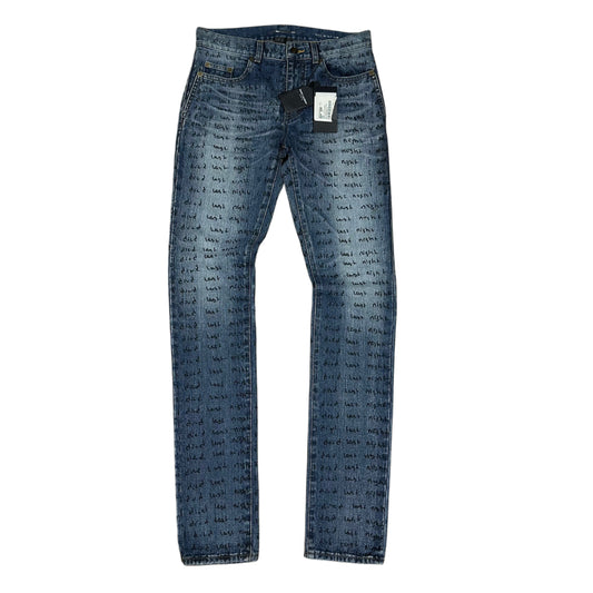 YSL IDIEDLASTNIGHT SCRIPT DENIM