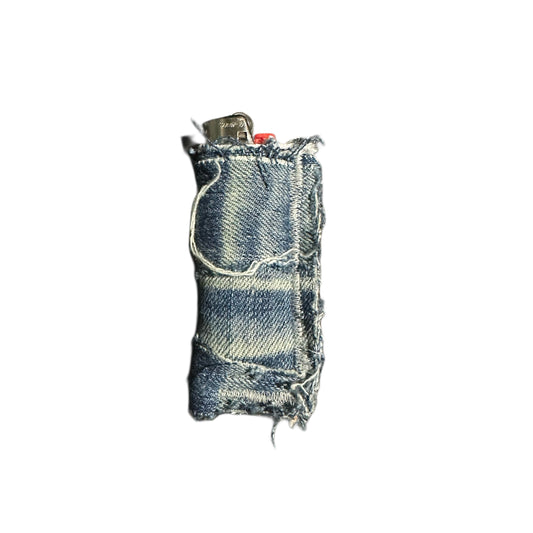 BLUE FADED DENIM LIGHTER CASE