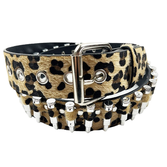 cheetah leopard print bullet belt 